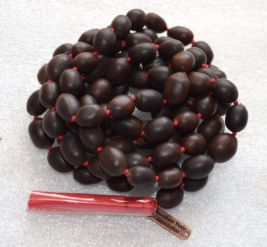 Kamalgatta Mala Kamal Gatta Beaded Necklace - Digestive & Respiratory Health Benefits, Root Chakra Balancing, Inner Peace Harmony