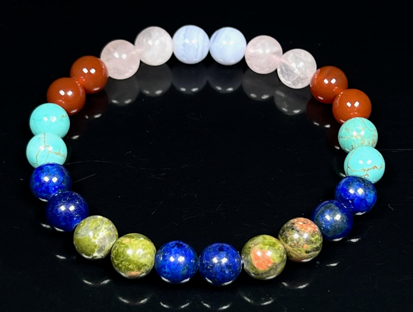 AWAKEN YOUR KUNDALINI Friendship Bracelet - Gemstone Crystals Gift for Friends, Family, Collegues