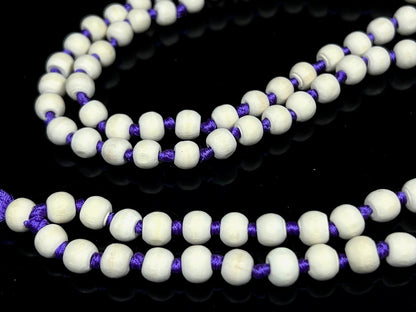 Hand-Knotted Tulsi Mala Beads Necklace – Natural & Ethically Sourced - 8mm 108 Beads – 7 Chakra Colors – Chakra Balancing & All Zodiac Birthstones – Spiritual Jewelry