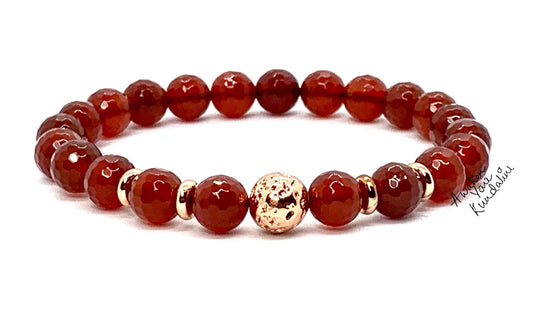 Carnelian Bracelet – Sacral Chakra Energy, Courage & Vitality | VESTA