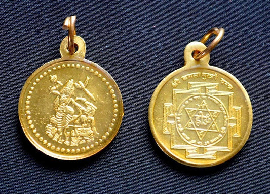 Sri Baglamukhi Yantra Pendant | 1-Inch Ashtadhatu | TEJAS & VARNIKA