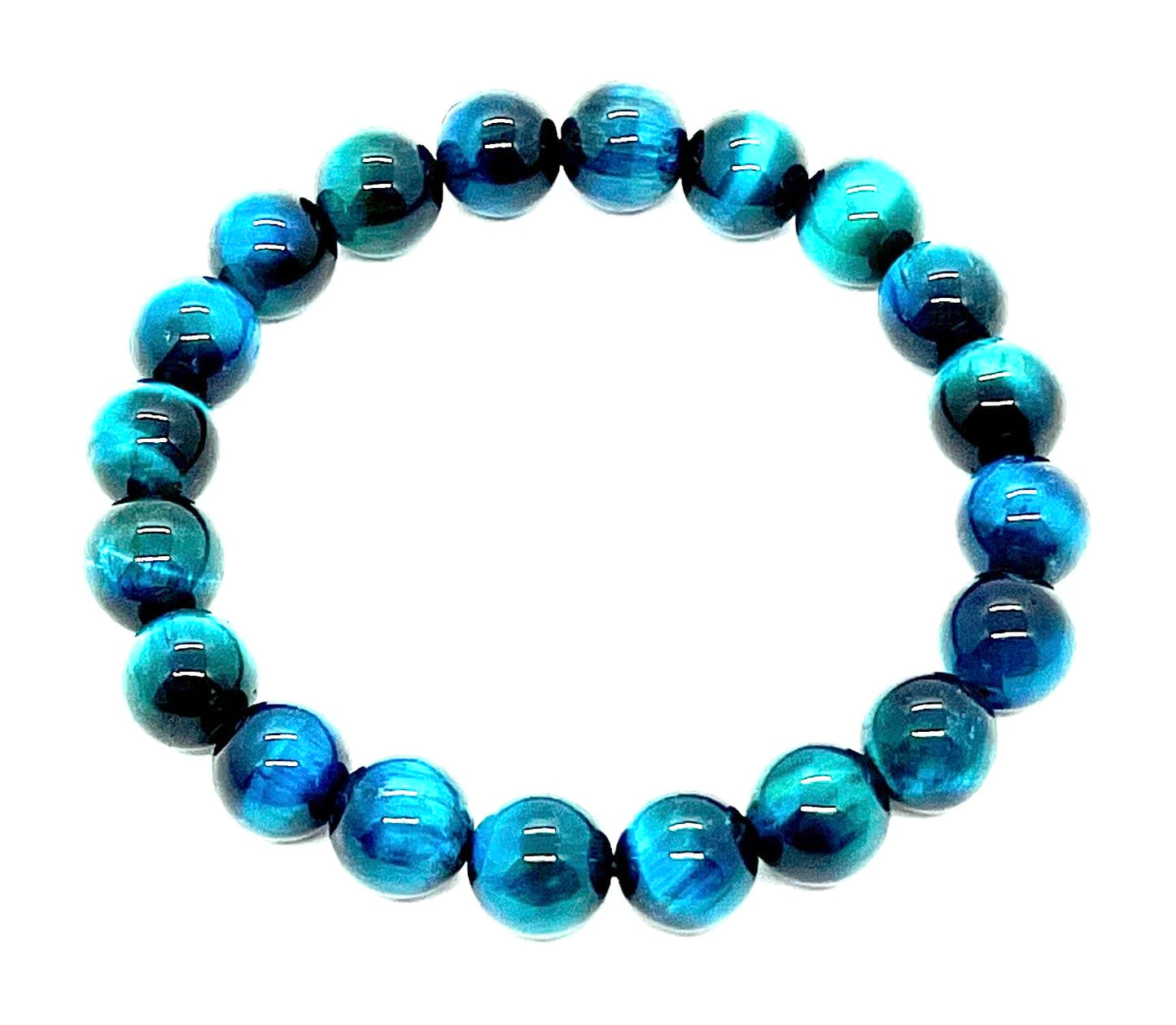 Tiger's Eye Stretch Bracelet – 10mm Mala Beads – Natural & Ethically Sourced – Solar Plexus Chakra & Birthstone Jewelry