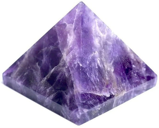 Amethyst Crystal Pyramid | 2-Inch Stone for Crown Chakra| TATTVA SOMA & Collection