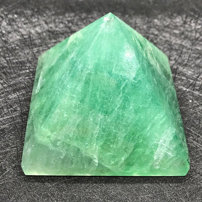 Green Fluorite Crystal Pyramid | 2-Inch Clarity Stone | TATTVA Collection