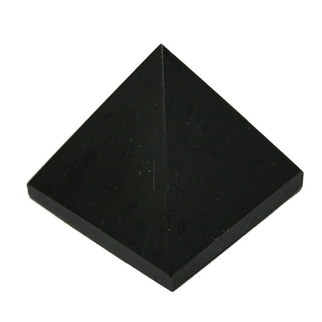 Black Tourmaline Crystal Pyramid | 2-Inch Protection Stone | VESTA & TATTVA Collection