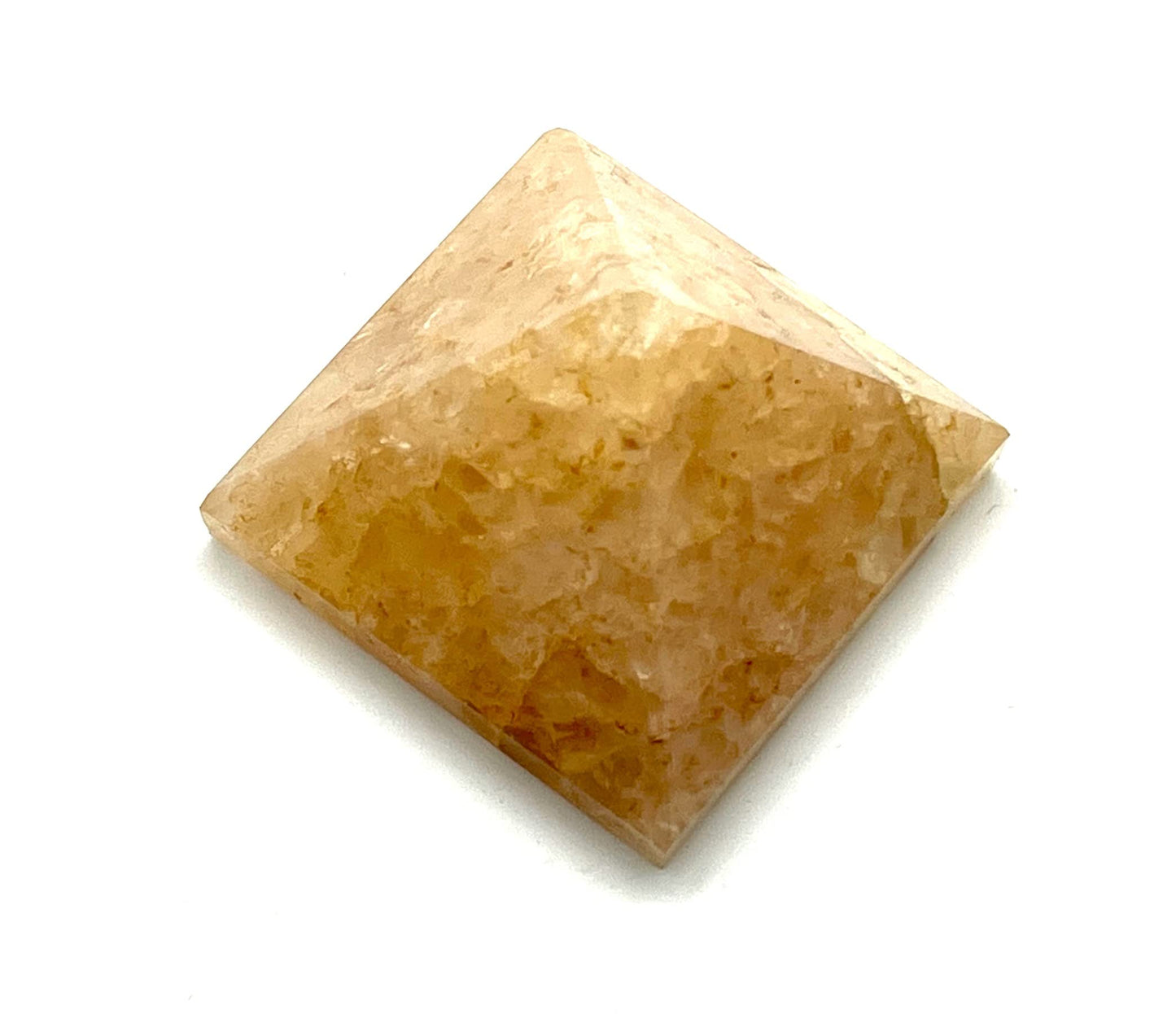 Yellow Quartz Crystal Pyramid | 2-Inch Radiance Stone | TATTVA Collection