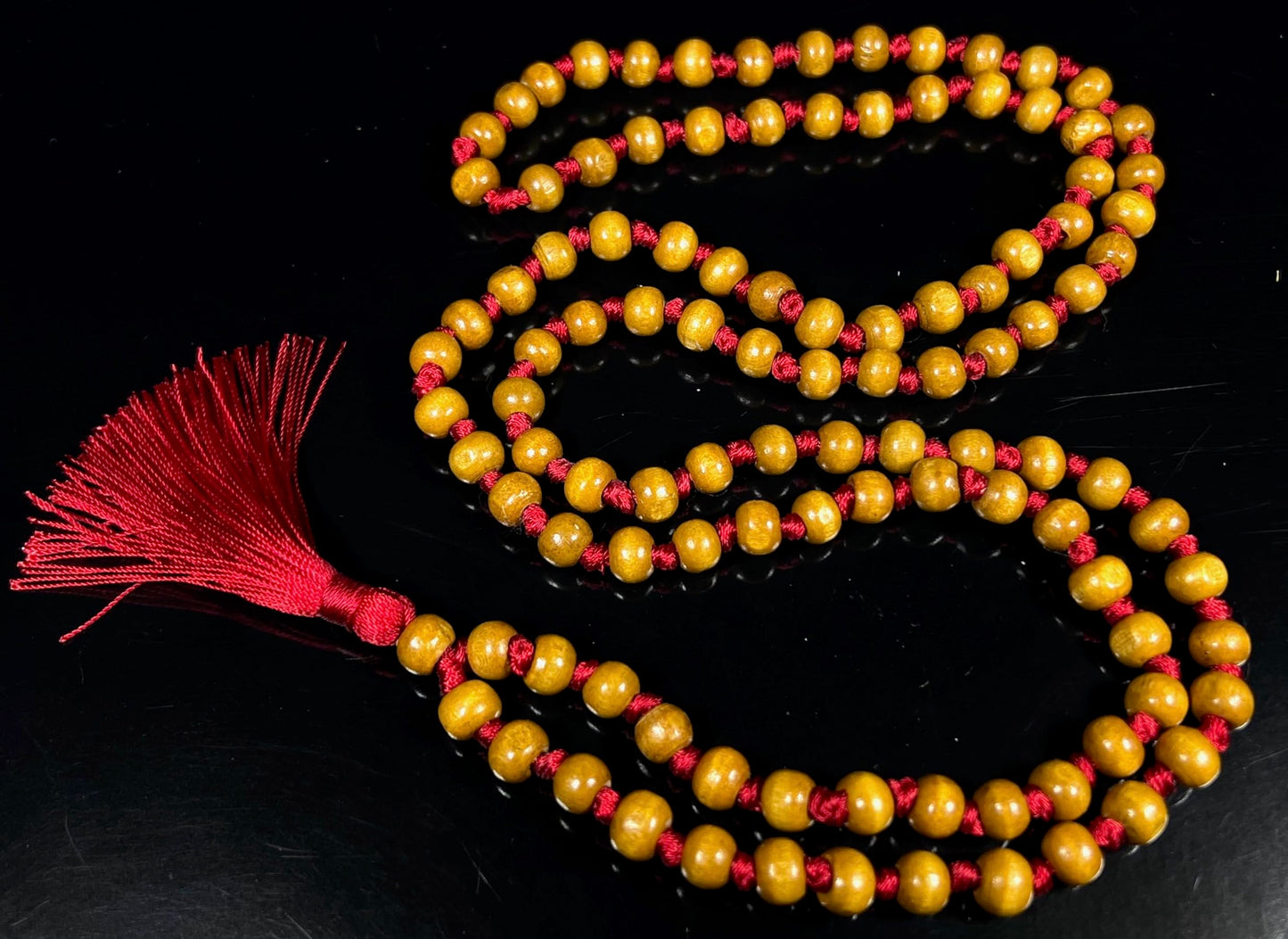 Hand-Knotted Tulsi Mala Beads Necklace – 8mm 108 Buddhist Prayer Beads – Multicolor Options – Chakra Balancing & Zodiac Birthstones – Meditation Jewelry
