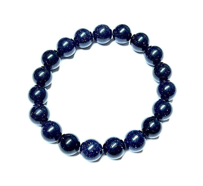 Blue Goldstone Bracelet | 10mm Beads | TARA Collection by AYK