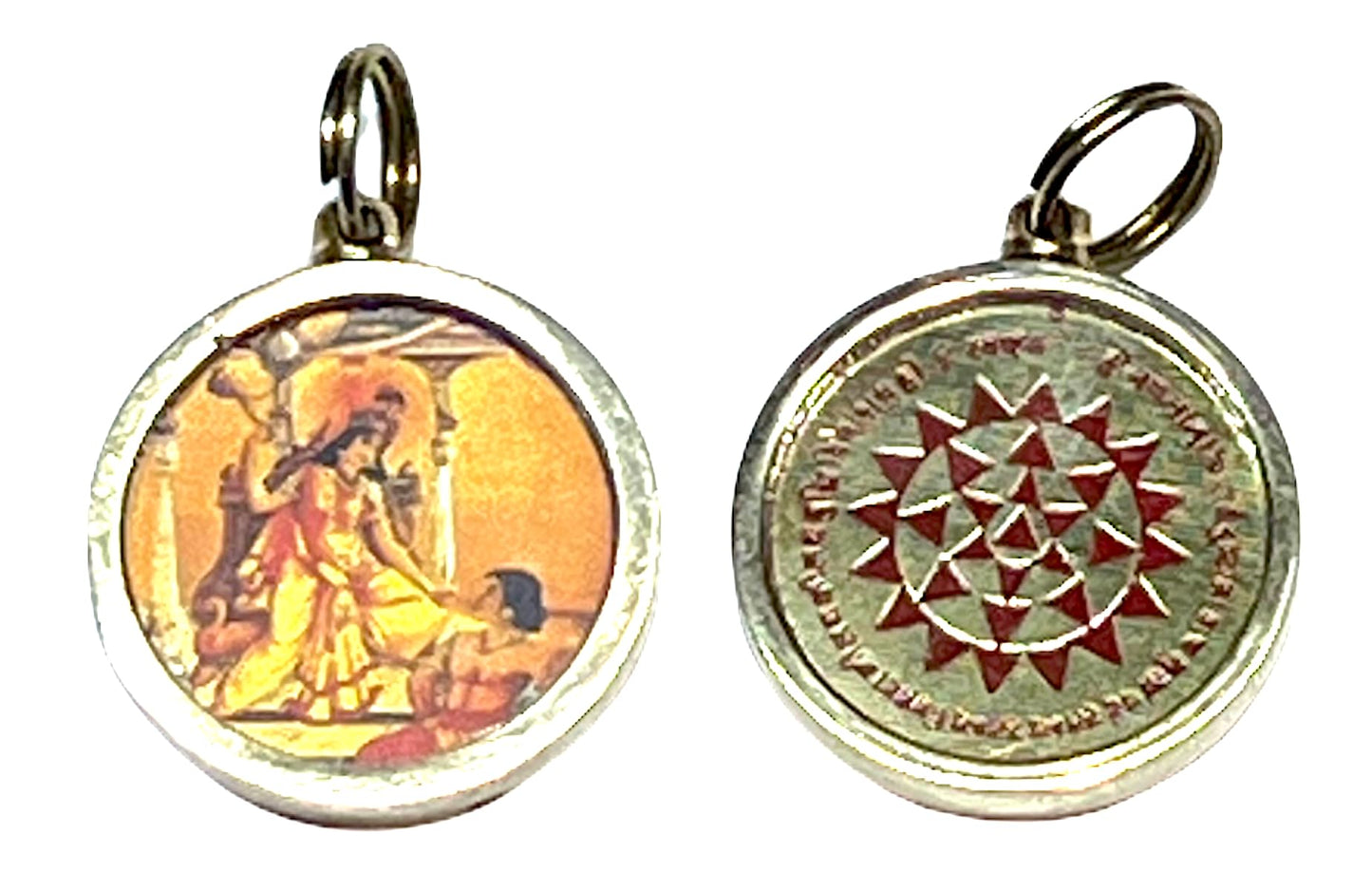 Baglamukhi Yantra Kavach Pendant - For Protection, Victory, Removing Obstacles, Confidence & Success - Embrace Inncer Strength