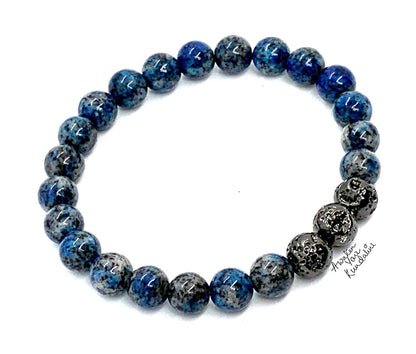 K2 Jasper Stretch Bracelet - Wrist Sizes 6-9 Inches - 2 Styles - Birthstone for Pisces and Sagittarius