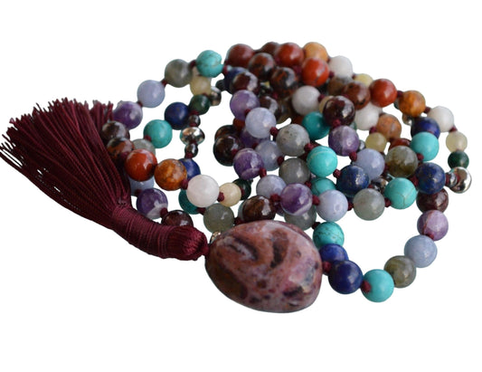 Ultimate Scorpio Zodiac Mala Necklace | 108 Hand-Knotted | ASTRA Collection