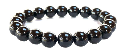 VESTA Black Tourmaline Bracelet | 8mm Grounding Beads for Protection & Root Chakra Healing