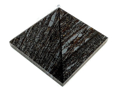 Bronzite Crystal Pyramid | 2-Inch Grounding Stone | TATTVA Collection