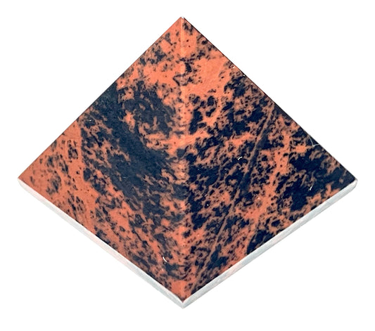 Mahogany Obsidian Crystal Pyramid | 2-Inch Protection Stone | TATTVA Collection