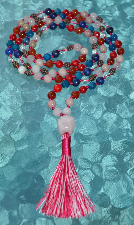 Ultimate Taurus Zodiac Mala Necklace | 108 Hand-Knotted Beads | ASTRA Collection