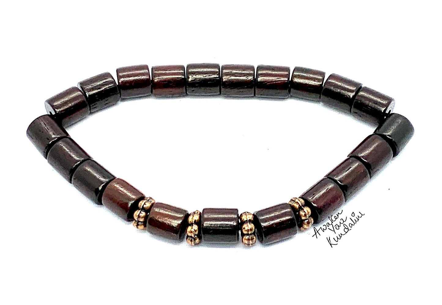 Rosewood Bracelet with Copper Accents | ARANYA Collection
