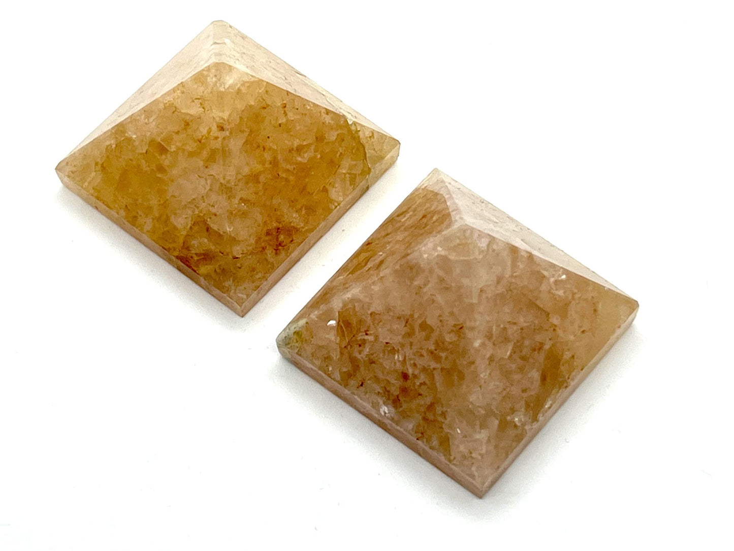 Yellow Quartz Crystal Pyramid | 2-Inch Radiance Stone | TATTVA Collection