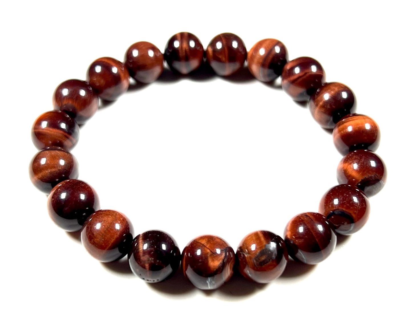 Tiger's Eye Stretch Bracelet – 10mm Mala Beads – Natural & Ethically Sourced – Solar Plexus Chakra & Birthstone Jewelry