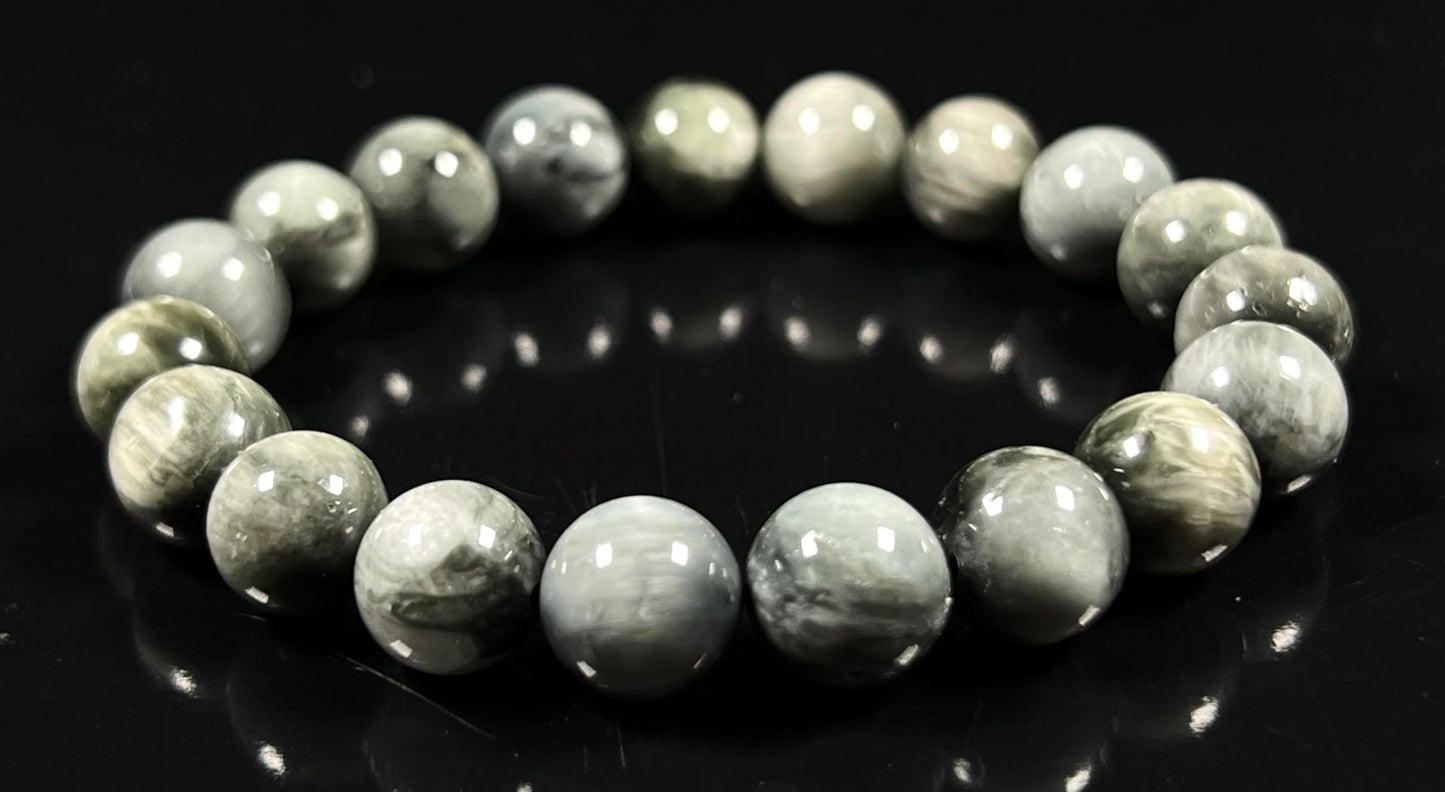 Tiger's Eye Stretch Bracelet – 10mm Mala Beads – Natural & Ethically Sourced – Solar Plexus Chakra & Birthstone Jewelry