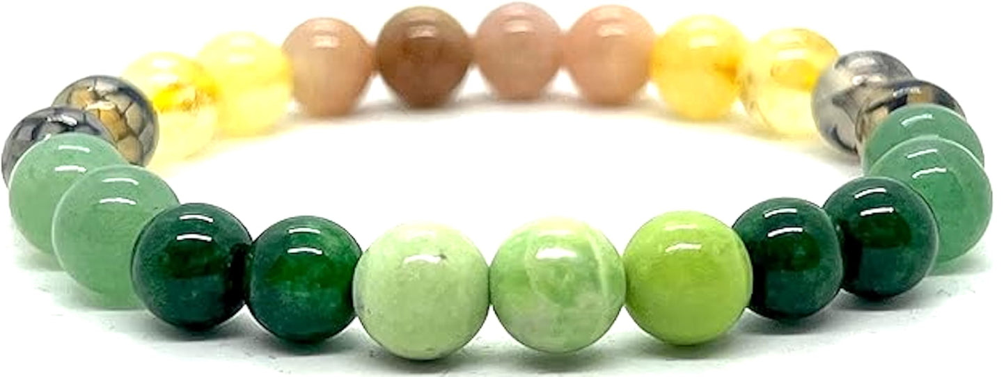 Luck Bracelet: Crystals for Prosperity, Crystal Wealth Charm for Men & Women