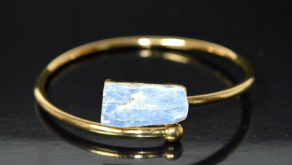 Celestial Kyanite Bangle | 18K Gold Plated | ALIGN & LUMA Collection