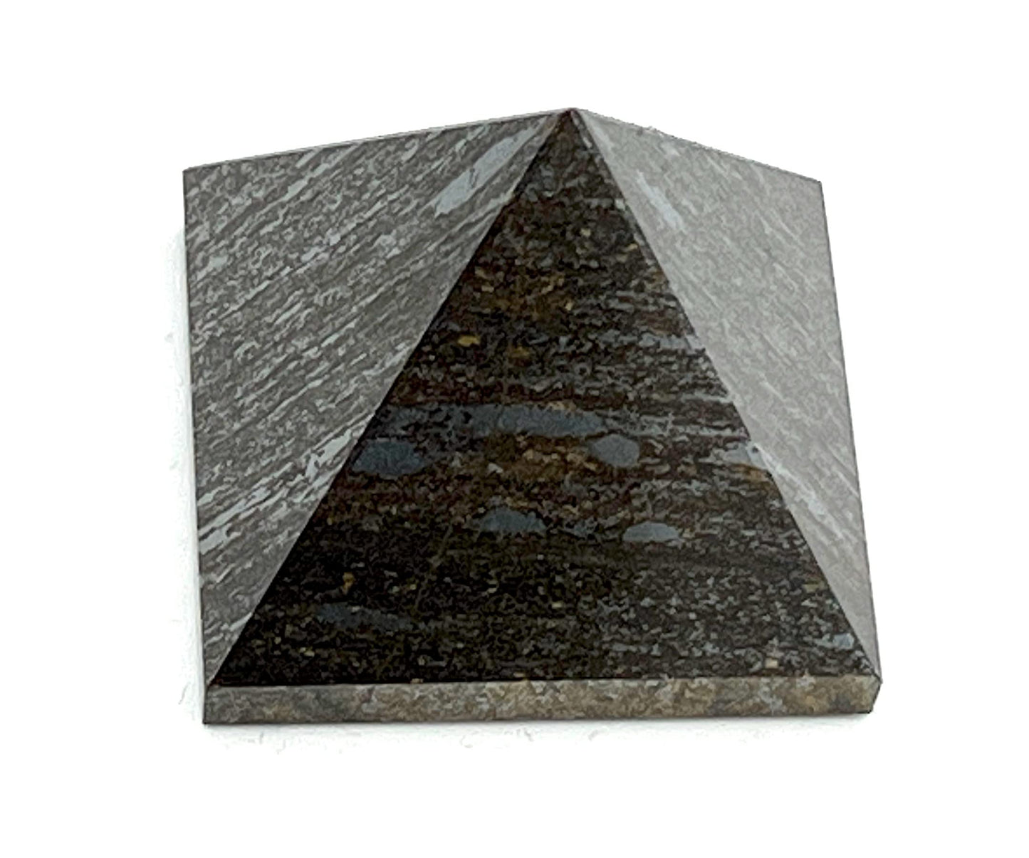 Bronzite Crystal Pyramid | 2-Inch Grounding Stone | TATTVA Collection
