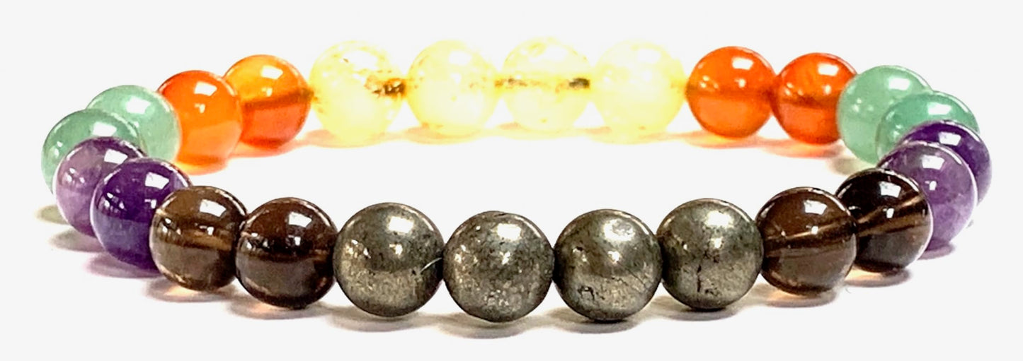 Elevate Office Vibes – Workplace Crystals Stretch Bracelet – Ideal Gifts for Co-workers, Colleagues & Friends
