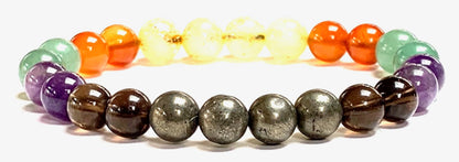 Elevate Office Vibes – Workplace Crystals Stretch Bracelet – Ideal Gifts for Co-workers, Colleagues & Friends