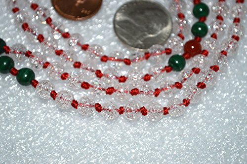 Crystal Quartz, Carnelian & Malachite Mala Necklace | GAIA Collection