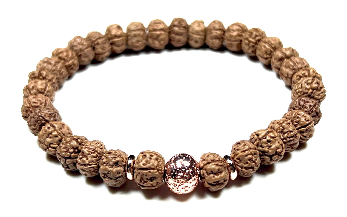 Lava Rock  & Rudraksha Bracelet  | Throat & Root Chakra Healing | Taurus & Libra