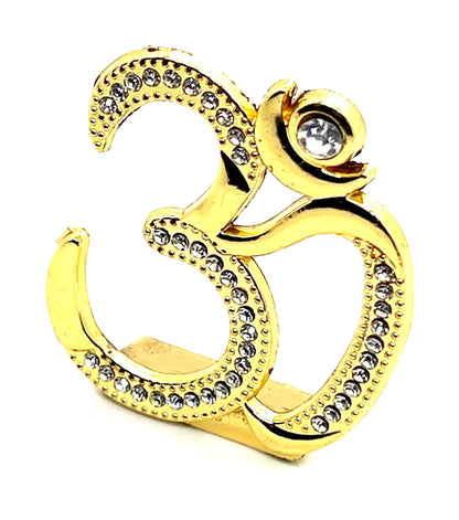 Auspicious Om Aum Sign - For Peace Harmony Tranquility - Positive Energy Generator - Repels Negative Energy, Fear, Bad Omen - Approx Size 2.25 Inches
