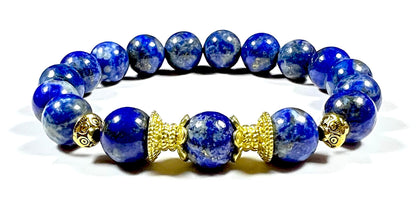 Lapis Lazuli Stretch Bracelet | 10mm Beads | SATYA Collection