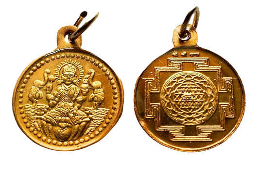 Sri Maha Lakshmi Yantra Pendant | Ashtadhatu | Prosperity & Abundance Symbol