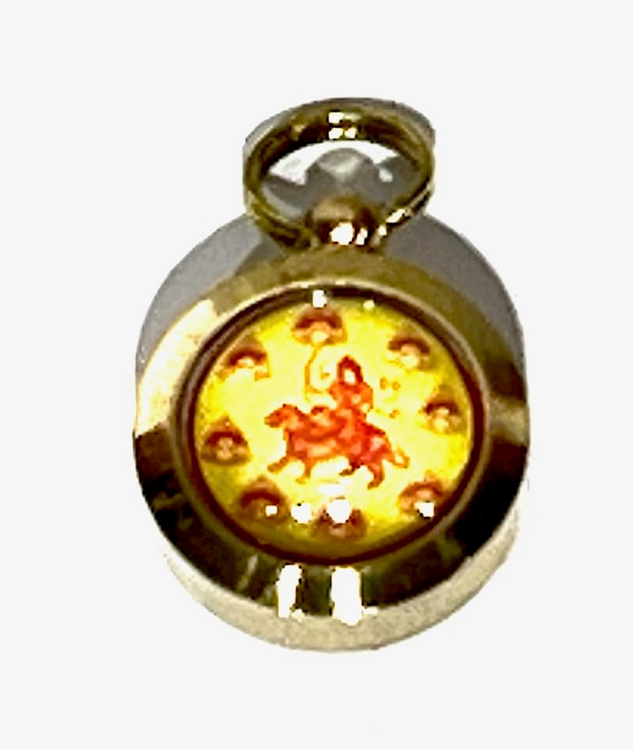 Navdurga Navadurga Durga Yantra Kavach Pendant - Universal Sun Sign - Root & Solar Plexus Chakra Association - Powerful Yantra Pendant