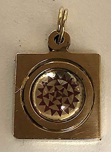 AWAKEN YOUR KUNDALINI Baglamukhi Yantra Kavach Pendant - Brass - Approx. 1" Inch - Overcome Obstacles, Fears - Victory Over Enemies