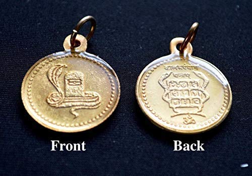 Kaalsarp Dosh Yantra Kavach Pendant | Ashtadhatu | Golden Finish | 1 Inch | Universal Sun Sign