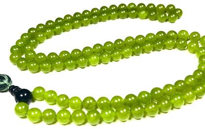 Handmade Agate Mala Beads Necklace with Black Onyx Guru Bead – 108 Beads – 8mm – Multicolor Options – Chakra Balancing & Zodiac Birthstone – Meditation Jewelry