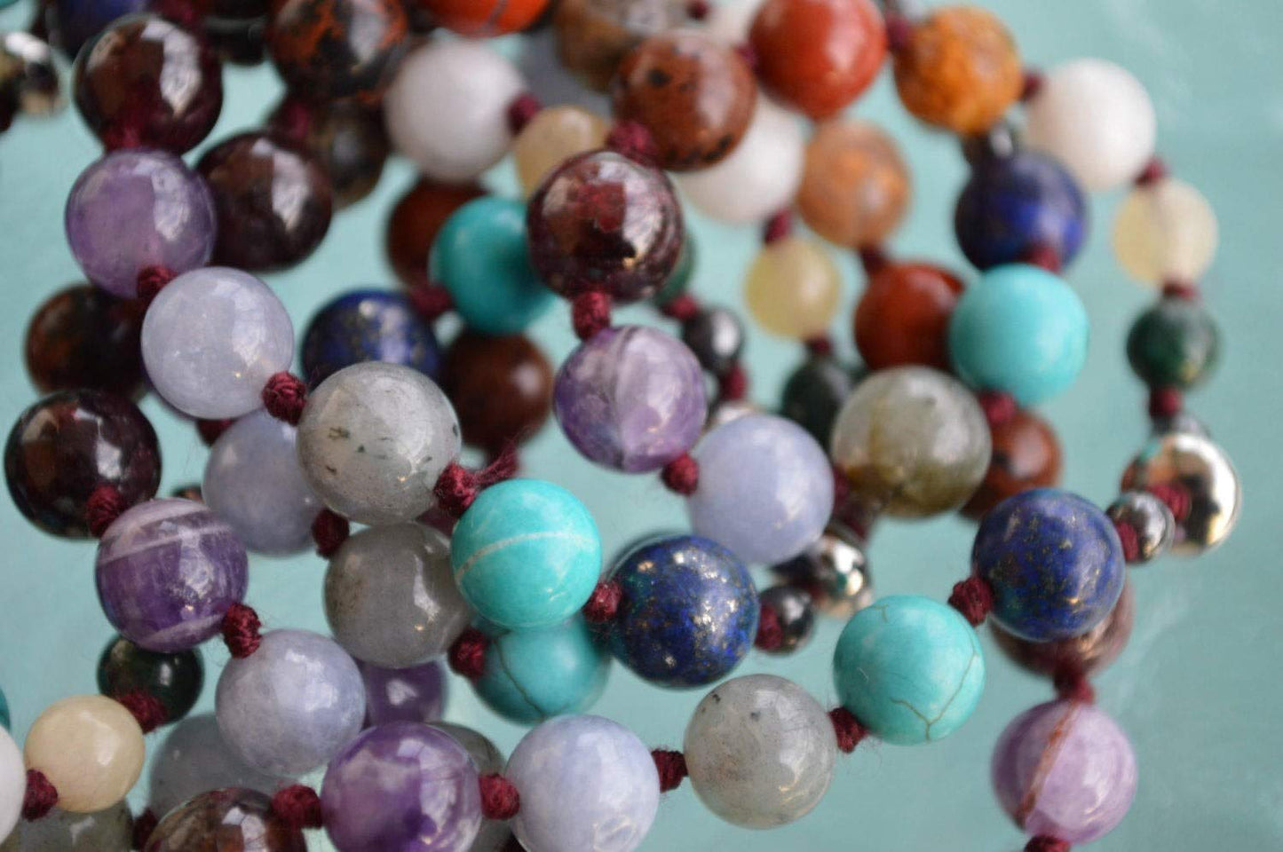 Ultimate Scorpio Zodiac Mala Necklace | 108 Hand-Knotted | ASTRA Collection