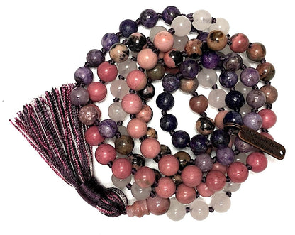 LUCEM Charoite Necklace | Balance, Love & Transformation | Heart Chakra Healing | Libra-Inspired Jewelry