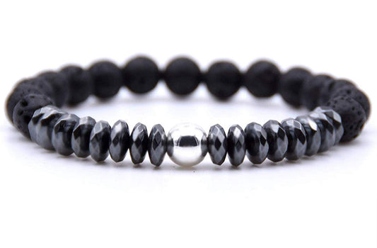 VULCAN Red Tiger’s Eye & Lava Mala Necklace | Courage & Grounding