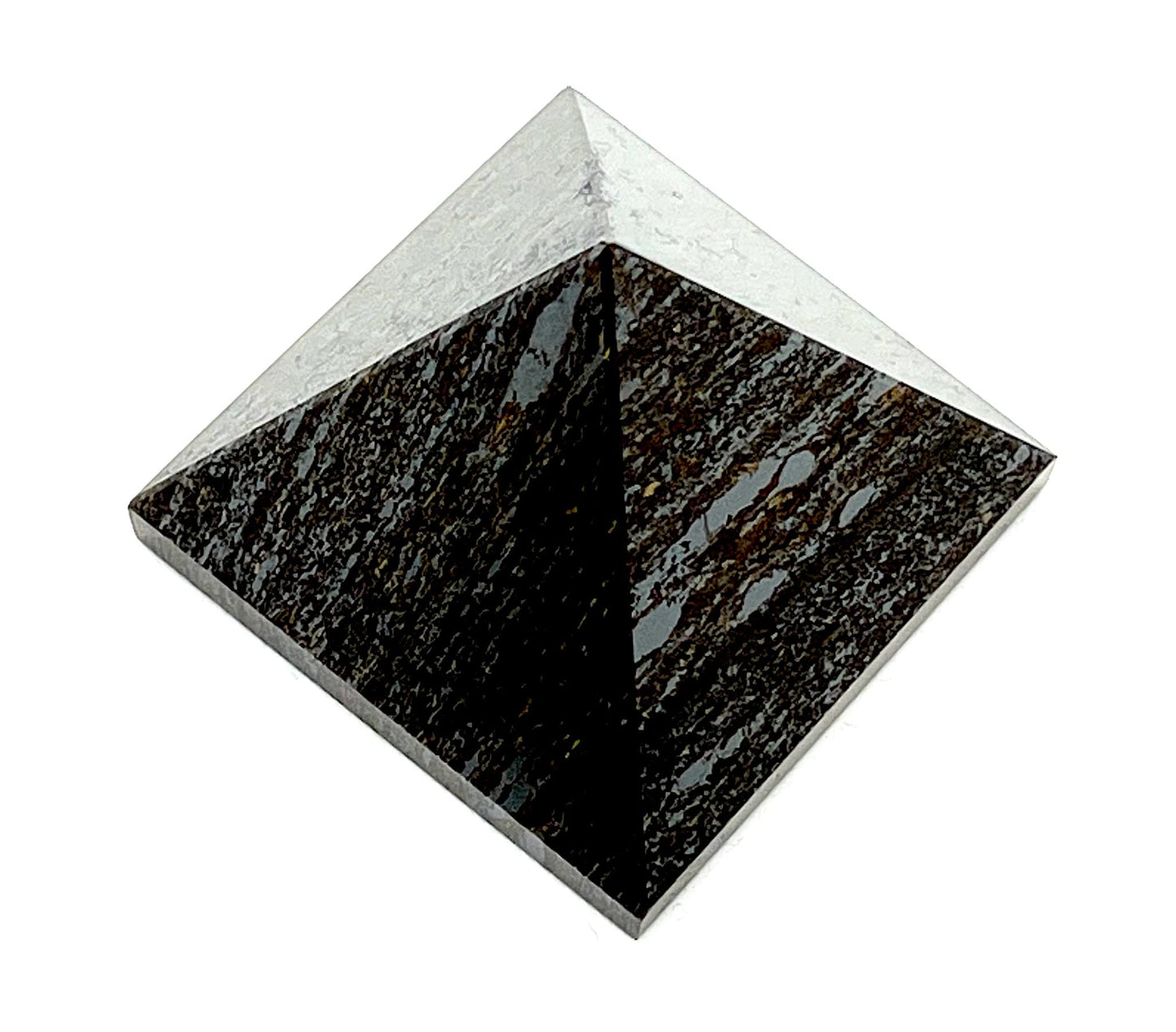 Bronzite Crystal Pyramid | 2-Inch Grounding Stone | TATTVA Collection