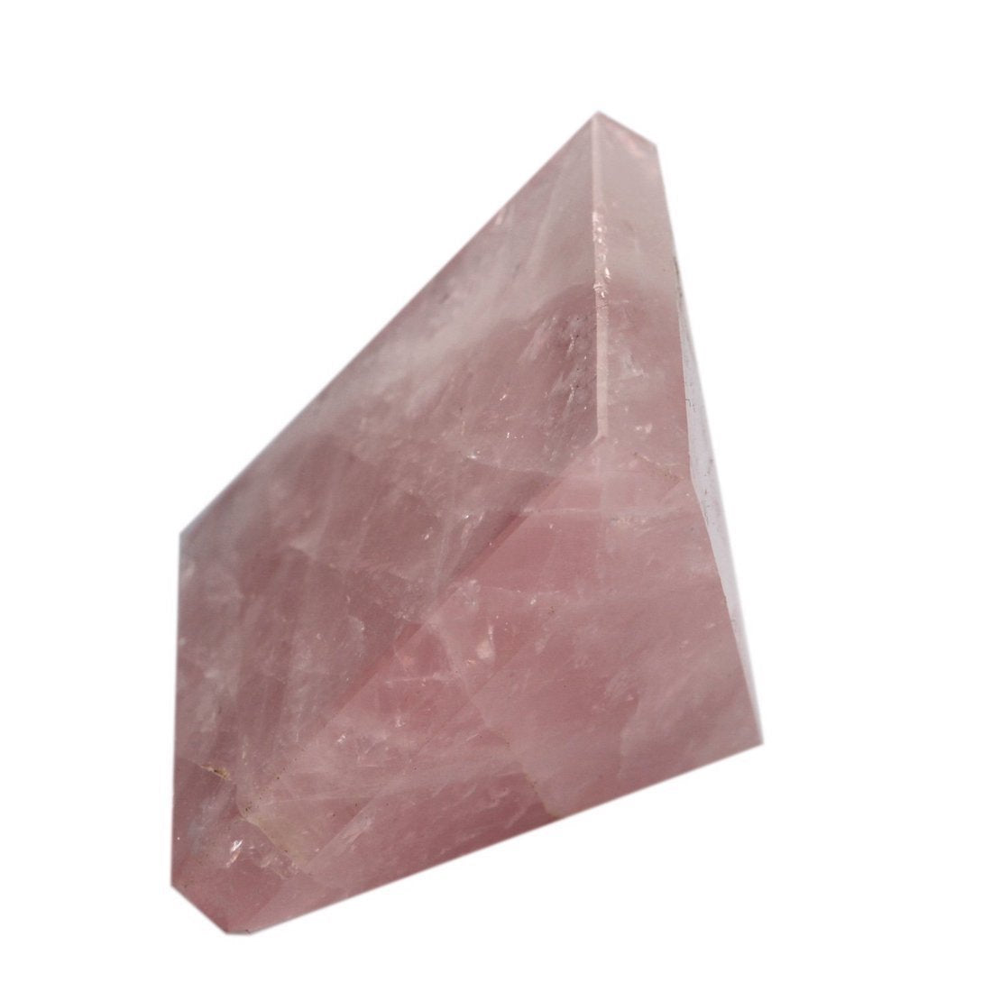 Rose Quartz Crystal Pyramid | 2-Inch Love & Harmony Stone | TATTVA Collection