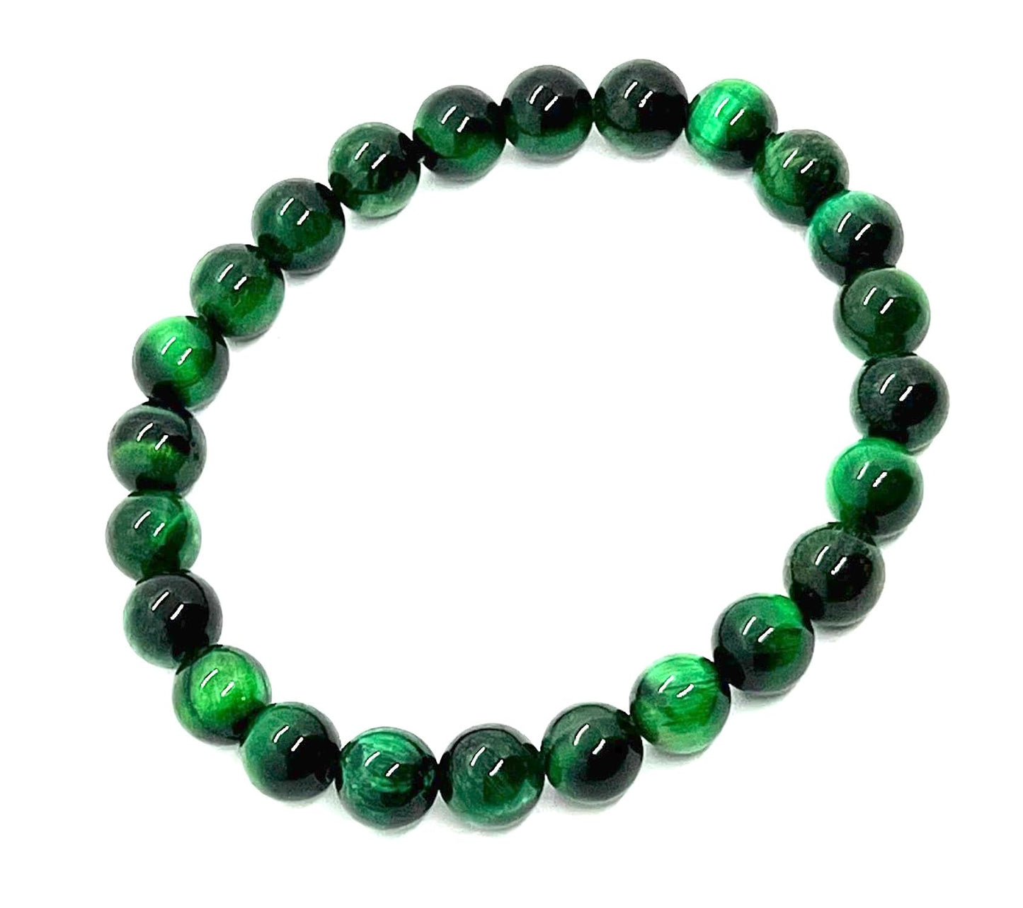 Tiger's Eye Stretch Bracelet – 8mm Beads – Multicolor Options – Solar Plexus Chakra & Zodiac Birthstones – Meditation Jewelry