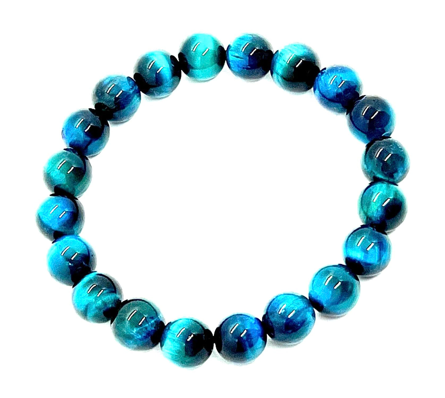 Tiger's Eye Stretch Bracelet – 10mm Mala Beads – Natural & Ethically Sourced – Solar Plexus Chakra & Birthstone Jewelry