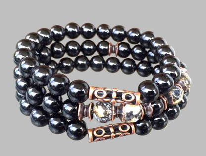 Black Tourmaline Set of 3 Bracelets | VESTA Collection
