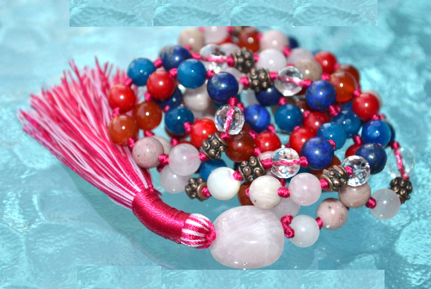 Ultimate Taurus Zodiac Mala Necklace | 108 Hand-Knotted Beads | ASTRA Collection