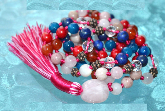Ultimate Taurus Zodiac Mala Necklace | 108 Hand-Knotted Beads | ASTRA Collection