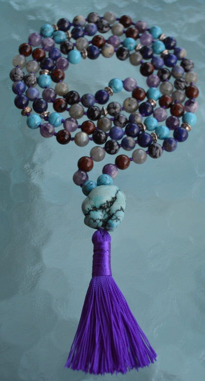 Ultimate Sagittarius Zodiac Mala Necklace | 108 Hand-Knotted Beads | ASTRA Collection