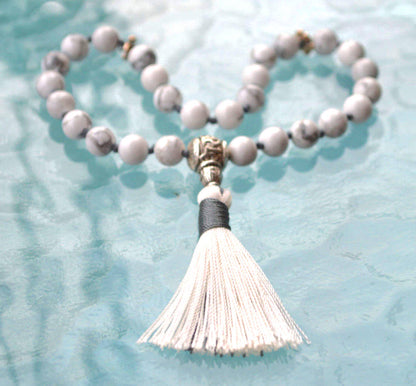 Howlite Pocket Mala | 27 Beads for Calm & Clarity | ANKURA Collection