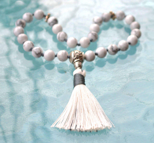 Howlite Pocket Mala | 27 Beads for Calm & Clarity | ANKURA Collection